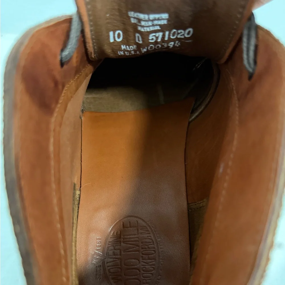 Wolverine 1000 Mile Latham suede chukka boots lace up Sz 10 Men’s - Picture 8 of 15